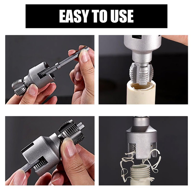 DINSONG PVC Pipe Internal Thread Cutter, PVC Water Pipe Thread