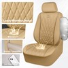CAR PASS Piping Luxury PU Leather Two Front Car Seat