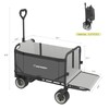 Whitsunday Collapsible 3 in 1 Wagon,Heavy Duty Collapsible Foldable Carts