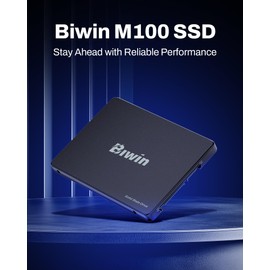 BIWIN M100 SATA SSD 1TB, 2.5" Internal SSD, Up to 560MB/s, Internal Solid State Drives 2.5 Inches SSD SATA III 6Gb/s, Laptop and PC Compatible, Office Work School