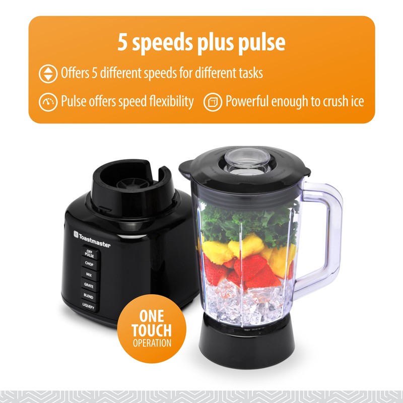 Toastmaster 5 Speed Blender with 48-oz Plastic Jar - Kitchen