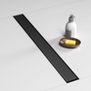 BARONAGE 28 Inch Linear Shower Drain, 2-in-1 Flat & Tile