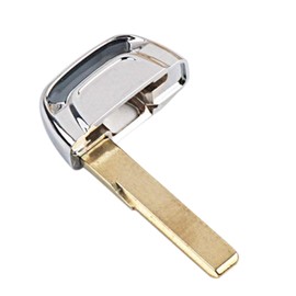 Deputy Factory Car Smart Card Remote Emergency Controller Uncut Zinc Alloy Chips Key Replacement Blade Inserts Compatible with A6L No Transponder 40506 (1 Pack)