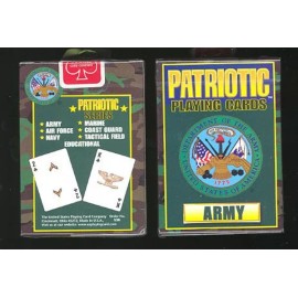 Bicycle ARMY 1 Deck Patriotic Military Playing cards Bee Camouflage Design Camo