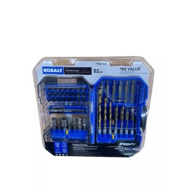Kobalt 52 pc. Drill and Drive Set -1/4 in hex shank - #1457520 New