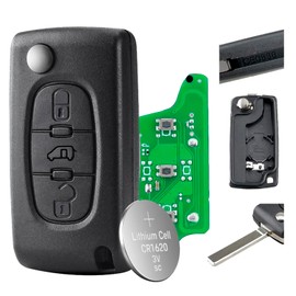 433MHZ Flip For Citroen Dispatch Key Fob For Peugeot Expert Partner VAN Key Citroen Dispatch Berling Key Fob ASK ID46 Chip VA2 Blade CE0536