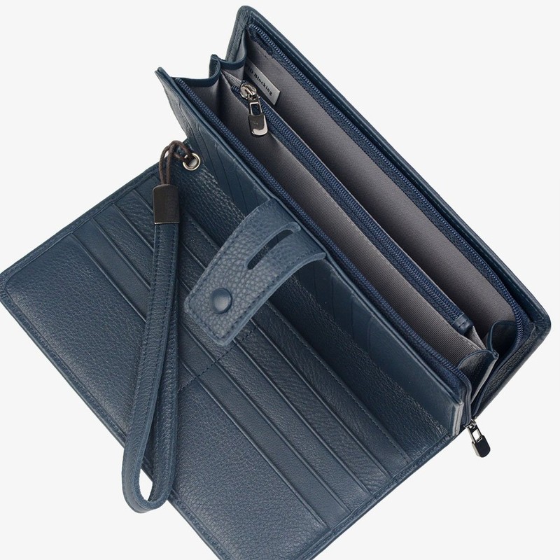 Women's Big Fat Rfid Blocking Leather Clutch Wallet Organizer Checkbook