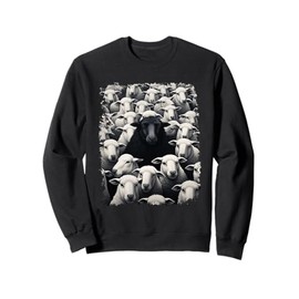 Animal Sheep Black Sweatshirt