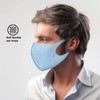 NUÜR 3 Pcs Reusable Face Mask, with Ear Loops, Breathable,