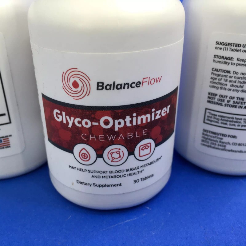 Balance Flow Glyco- Optimizer Chewable 30 Tablets (Lot of 3)