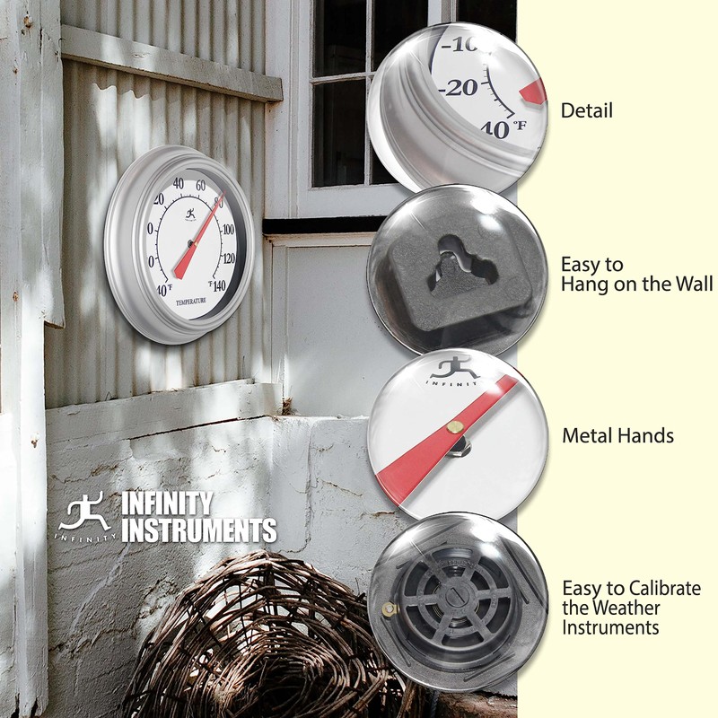 Infinity Instruments 12 Inch Essential Wall Classic Traditional No Battery
