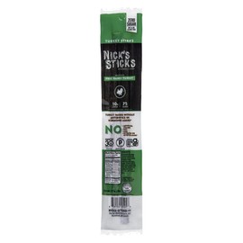 Nick's Sticks Clean & Balanced Free Range Turkey Snack Sticks | Made in the USA | Gluten Free | Paleo, Keto, Whole30 Approved | No Soy, Antibiotics or Hormones (25– 1.7oz. Packs of 2 Sticks)