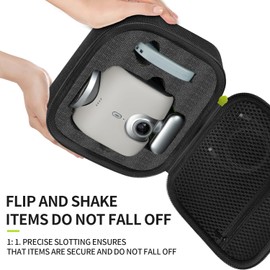 sarlar Carrying Case for XbotGo Chameleon AI Auto Sports Action Camera, Hard Case Lightweight and Portable Protection for Camera, Controller and Accessories, Ideal for Travel and Home Storage