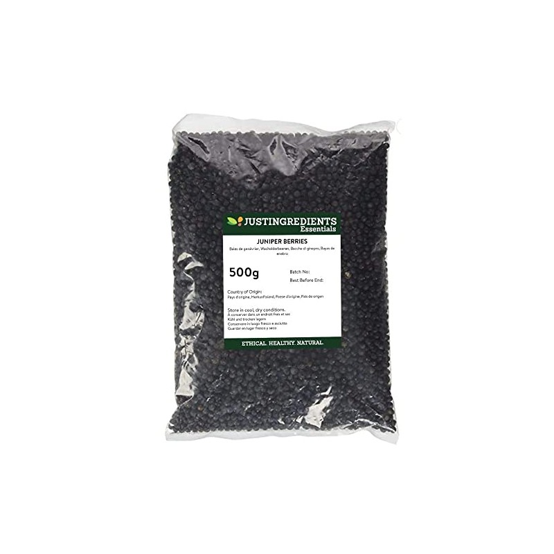 JustIngredients Essentials Juniper Berries, 500 g
