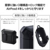 Elecom AVA-AP06ZEROLBK AirPods Case, 4th Generation, Active Noise Cancelling, Locking