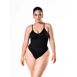 HeyShape Bodysuits for Women - Seamless Sleeveless Jumpsuits Tops - Body Shaper Tummy Control Shapewear for Women, Black M