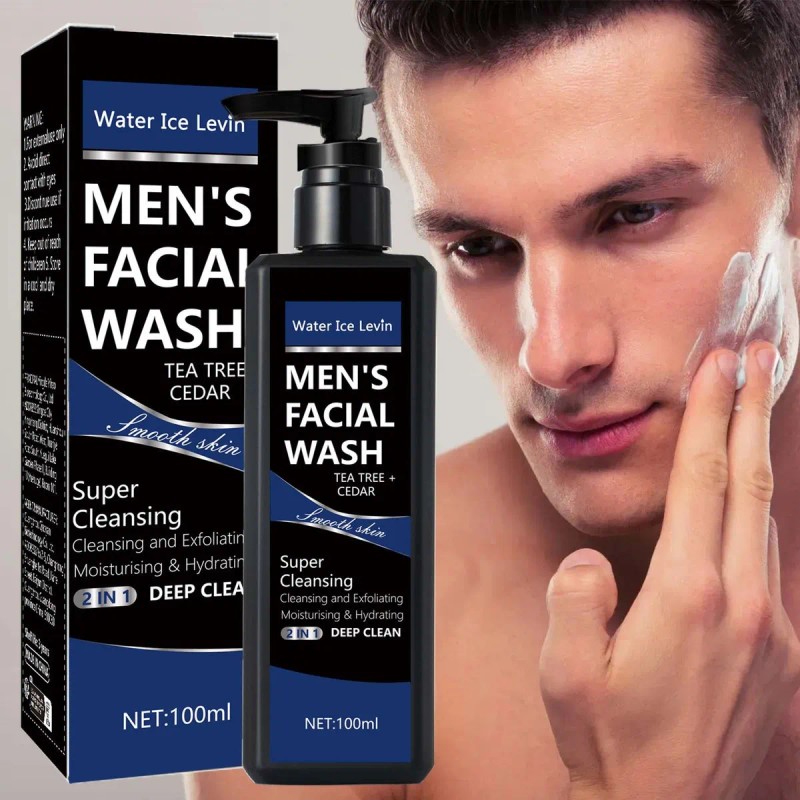 Espuma De Limpeza Facial Masculina F, Hidratante E De Limpez