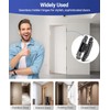 7 Inch Invisible Door Hinges (2 Pack), 3D Adjustable Hidden
