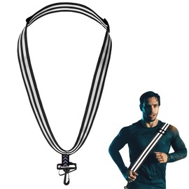 Photect Reflective Sash with Clip for Running High Adjustable Walking Belt High Visibility Reflective Gear for Walking, Cycling, Running Safety Reflector Gear for Men and Women Sports, Black