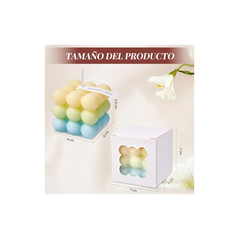 Nasjac Velas Aromaticas Regalo para Mujer, 6 Velas Perfumadas de