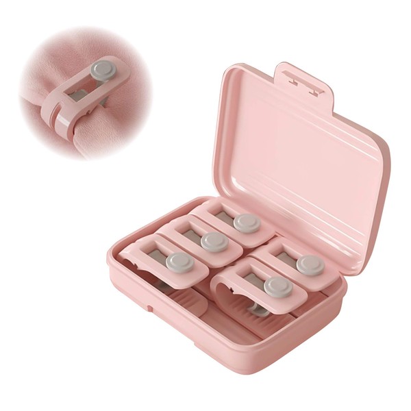 RICISUNG 6 Piece Comforter Clips, Bed Sheet Fasteners, Comforter Fasteners,