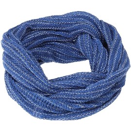 GURU SHOP Soft Loop Scarf, Magic Loop Scarf, Men/Women, Red, Cotton, Size: One Size, blue
