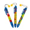 Fun Express Multicolor Pattern Shuttle Pens, 12 Pieces