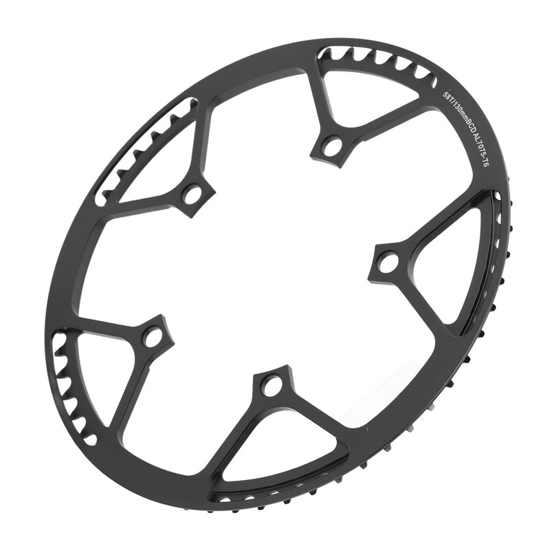 58T Bike Chainring All Aluminum Alloy Low Density Sturdy Anodized