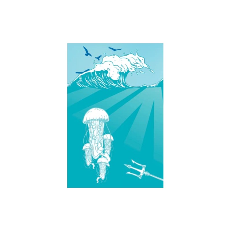 Under the Deep Blue - notebook for planning, notes, journaling,