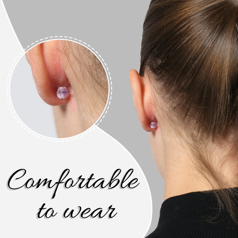 Rubber Earring Backs Soft Clear Earring Backings for Studs Hypoallergenic