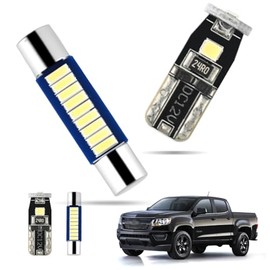 EASY EAGLE LED Interior Car Lights for Chevy-Colorado-GMC-Canyon-2015-2022: 13 Piece Kit White LED Light Bulbs - Super Bright 6000K + Install Tool