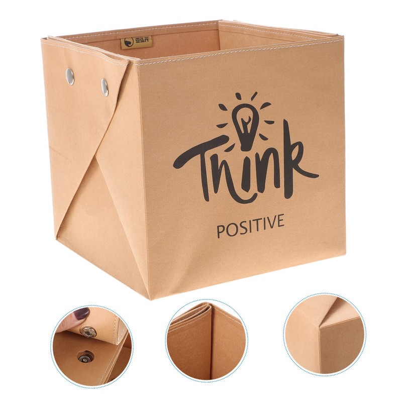 KOMBIUDA Kraft Paper Storage Bag Washable Reusable Pouch for Vegetables