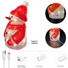 Gloworm YKL-1014, 21CM Acrylic Battery Box Snowman, 26 Warm White