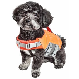 Dog Helios ® 'Tidal Guard' Multi-Point Strategically-Stitched Waterproof Dog Life Jacket - Floating Safety Vest or Pet Life Jacket for Dogs
