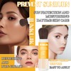 Mineral Sunscreen Setting Powder Makeup,SPF 50+ PA++++,Lightweight Breathable Translucent Brush