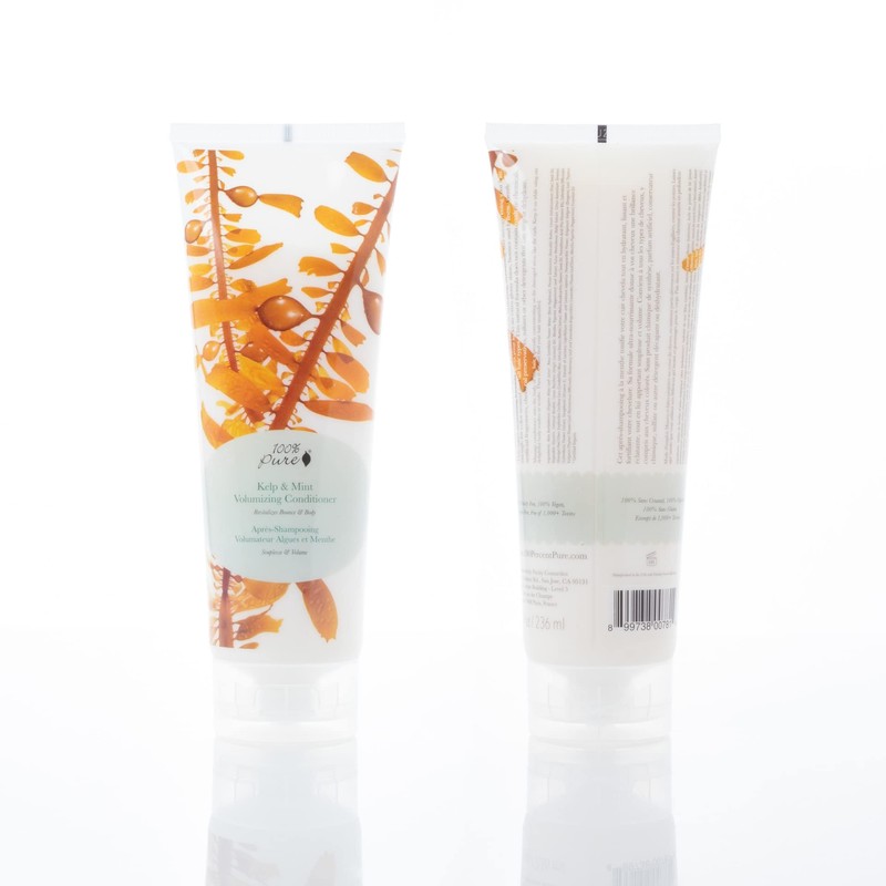 100% Pure Kelp and Mint Volumizing Conditioner, 8.0 Fluid Ounce
