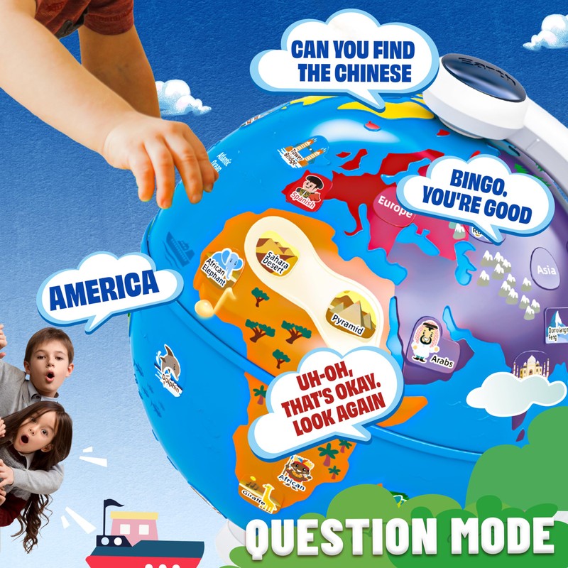 SMILESSKIDDO Globe for Kids - Learning toys for 2 Year