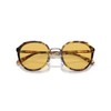 Coach HC7154 Sunglasses, Honey Tortoise/Amber Solid, 52 mm