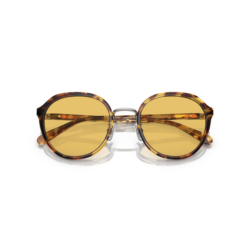 Coach HC7154 Sunglasses, Honey Tortoise/Amber Solid, 52 mm