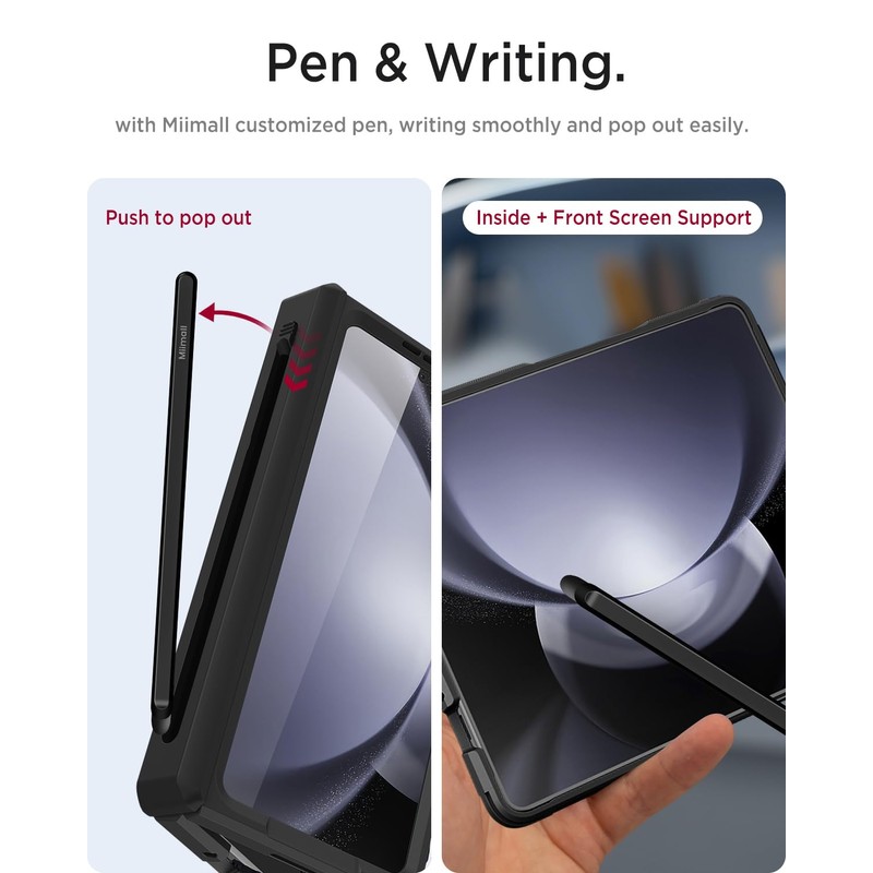 Miimall for Z Fold 5 Case with SPen & Pen