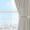 2 Pieces of Heavy Duty U Shaped Metal Curtain Holdbacks