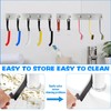 Zeuwets Crevice Cleaning Brush with Hard Bristles, 10 Pieces Corner