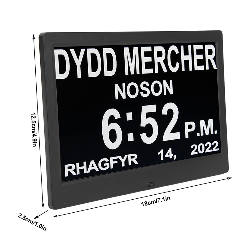 Cryfokt Large Display Digital Calendar Alarm Clock with Remote Control