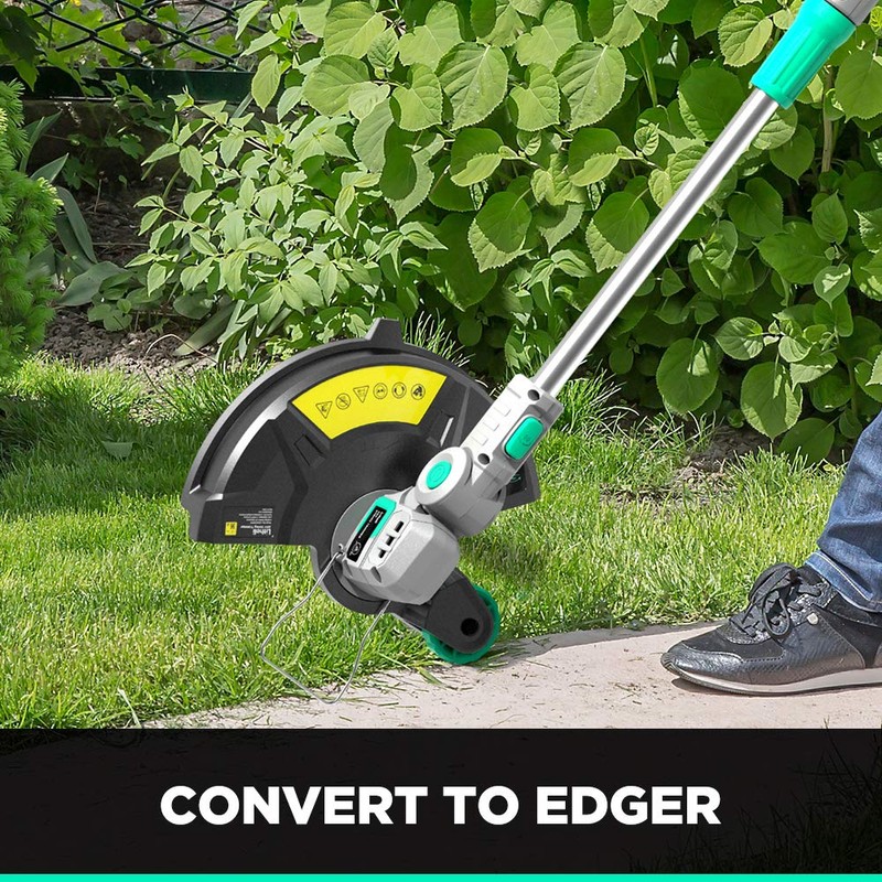 Litheli Cordless String Trimmer 12 Inch, 20V Battery Grass Trimmer