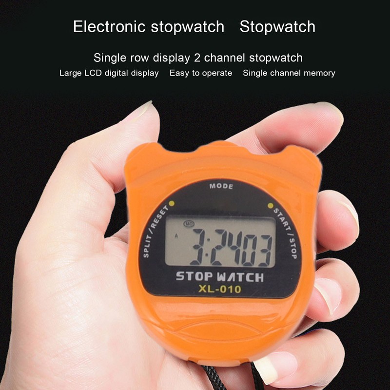 Referee Digital Stop Watch Timer Waterproof Multi Functions 140mAh Sports
