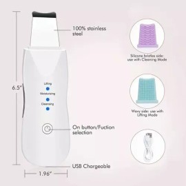 Muye Limpiador Facial Ultrasónico 3-1 + Vaporizador Sauna