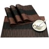 SHACOS Placemats Set of 4 Woven Vinyl Placemat for Dining