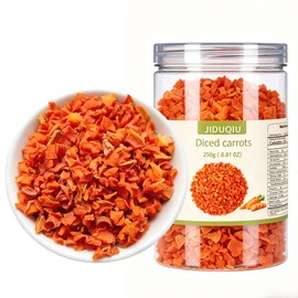 Diced carrots 250g/8.81OZ,Dehydrated Carrot Cubes Carrot,dried vegetables.