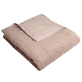 Throw Blanket Velvet Dot Stitch Reversible Soft and Luxurious 50" x 60" Cozy Plush All Season for Couch, Chair, Sofa