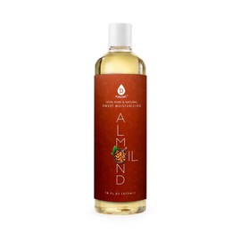 Pursonic 100% Natural Sweet Almond Oil for Skin – Nourishing Formula for Body & Hair Care, Aromatherapy, Moisturizing and Massage - Almond Essential Oil for Glowing Skin & Healthy Hair